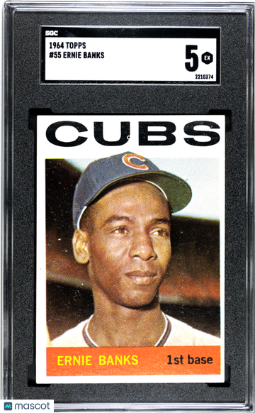 1964 Topps Ernie Banks #55 SGC 5