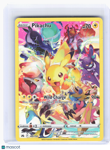 Crown Zenith Pikachu Holo Secret Rare #160