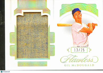 2021 Panini Flawless Baseball Gil McDougald #LJM-GM /25 Game-Worn/Used Material