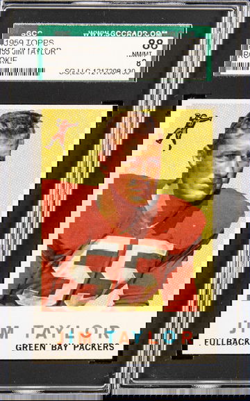 1959 Topps Jim Taylor #155 SGC 8/88 NM/MT HOF RC!