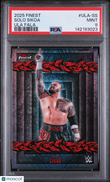 2025 Topps Finest WWE Ula Fala Solo Sikoa #ULA-SS PSA 9
