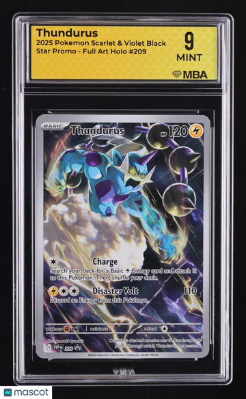 2025 Pokemon Scarlet & Violet Black Star Promo Thundurus Holo MBA 9 #209