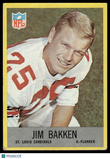 1967 Philadelphia Jim Bakken #158