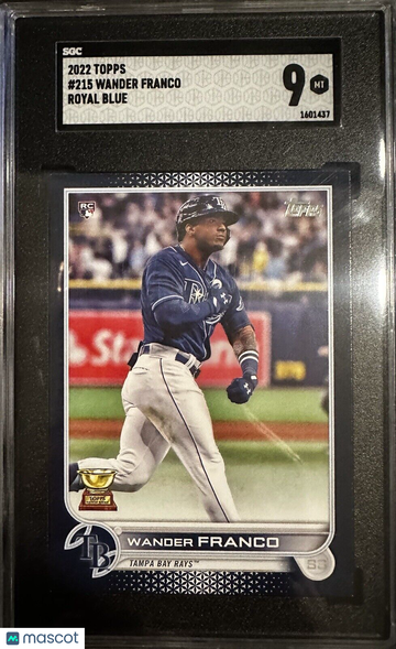 Wander Franco Royal Blue #215 Parallel RC Rookie SP 2022 SGC 9