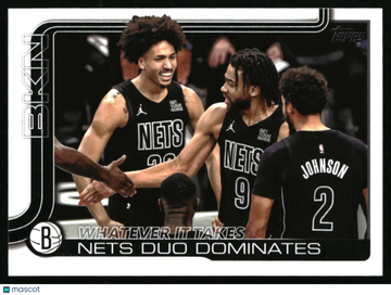 2025-26 Topps Whatever It Takes: Nets Duo Dominates #273 Brooklyn Nets