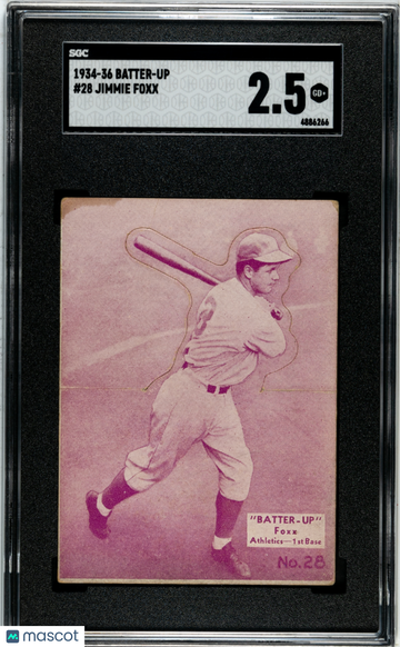 1934 Batter-Up Jimmie Foxx #28 SGC 2.5