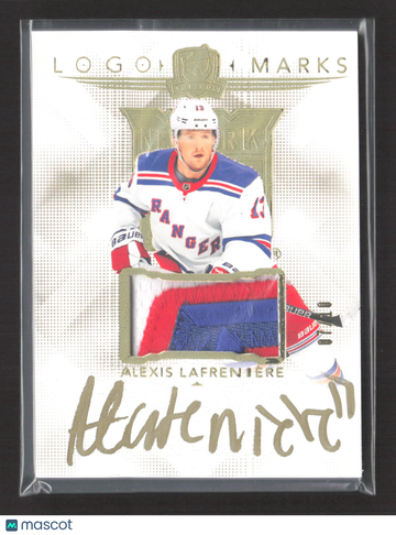 2025 Upper Deck The Cup Logo Marks Alexis Lafrenière #LM-AL Game-Used Patch Memorabilia