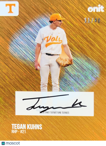 2025 Onit Signature Series Tegan Kuhns #S-9 Gold /40