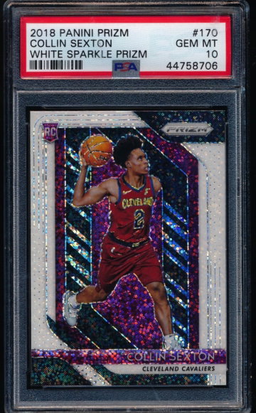 Collin Sexton 2018 Prizm White Sparkle RC /20?? PSA 10