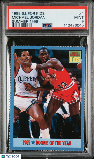 1998 Sports Illustrated For Kids Summer 1998 Michael Jordan #4 PSA 9