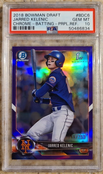 Jarred Kelenic Bowman Chrome Purple PSA 10