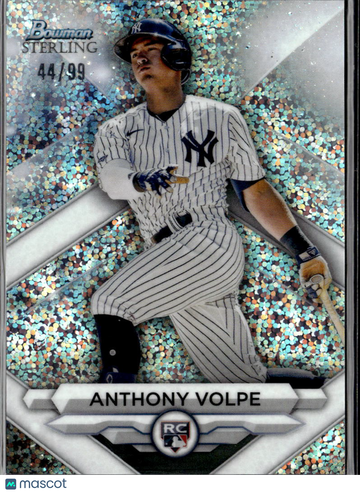 Anthony Volpe 2023 Bowman Sterling RC Speckle Refractor /118 New York Yankees