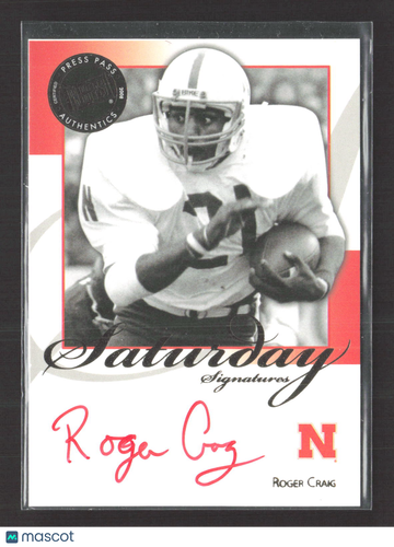 2008 Press Pass Legends Saturday Signatures Roger Craig #SS-RC