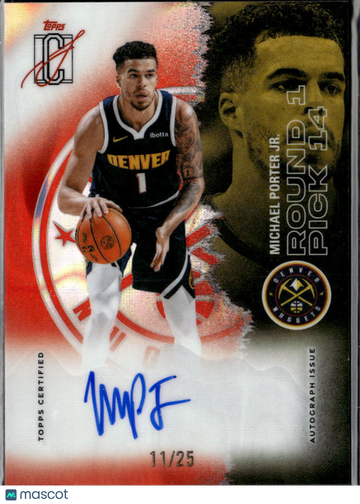 2026 Signature Class Basketball Veteran Class Chrome Autographs Michael Porter Jr. #VCC-MPJ Red Refractor /25