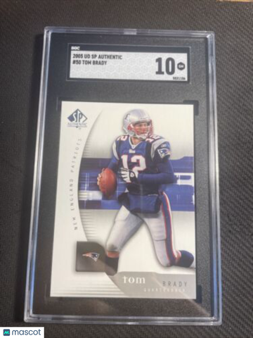 2005 UD SP Authentic Tom Brady SGC 10