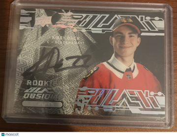 2019-20 SPx - UD Black Obsidian Script Kirby Dach #OS-KD [None] Rookie