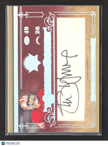 2007 Playoff National Treasures Super Bowl Signatures Steve Young #SB-SY /50 Authentic Signature