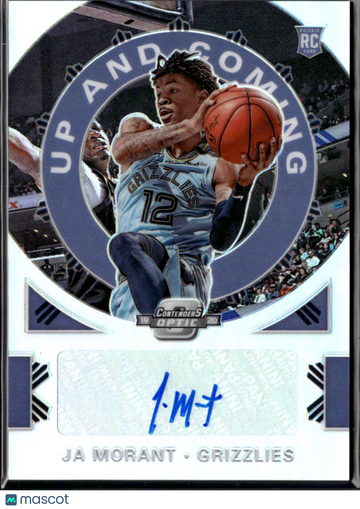 2020 Panini Contenders Optic Ja Morant RC Autographed NBA Basketball Trading Card Memphis Grizzlies UC-JMT