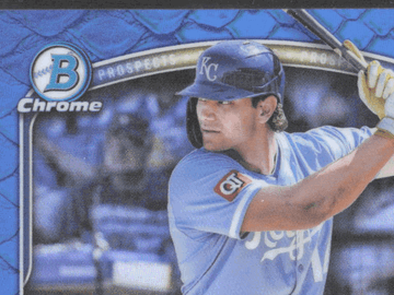 2025 Bowman Chrome Jac Caglianone #BCP-154 Blue Lunar Glow Refractor /150