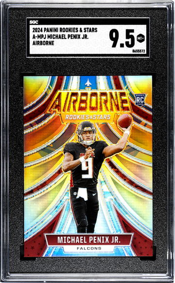 2024 Panini Rookies & Stars #A-MPJ Michael Penix Jr. Airborne SGC 9.5