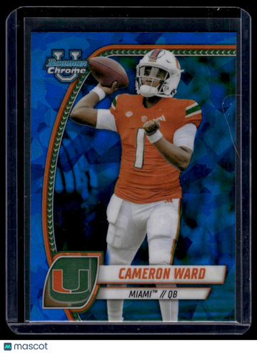 2024 Bowman University Chrome Sapphire Cameron Ward #38