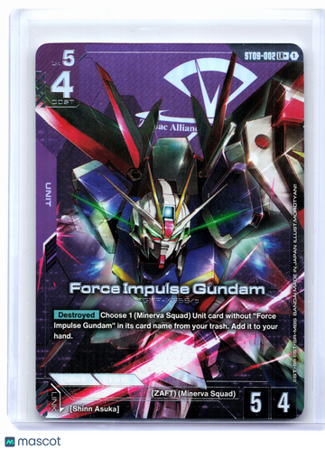 Destiny Ignition Force Impulse Gundam Foil Legend Rare+ #ST09-002
