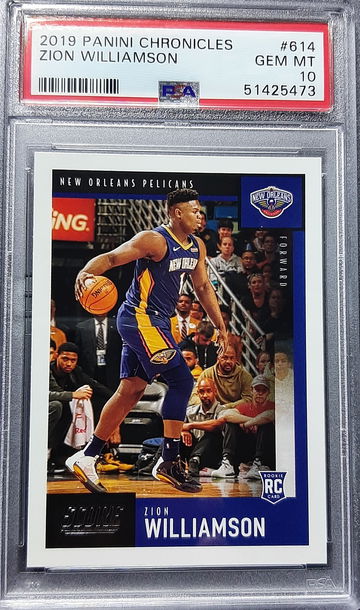 2019 Panini Chronicles Score #614 Zion Williamson RC Rookie Gem Mint PSA 10
