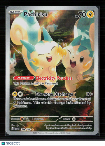 2023 Scarlet & Violet Pachirisu Holo Secret Rare #208/198