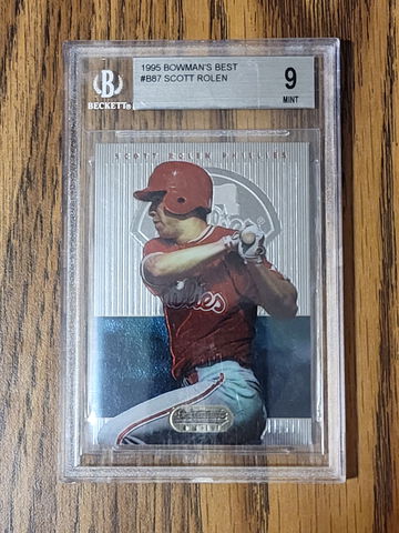 1995 Bowman's Best #B87 Scott Rolen BGS 9 RC