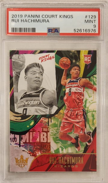 Rui Hachimura 2019-20 Court Kings #129 Level II 2 Rookie Card RC Lakers psa 9