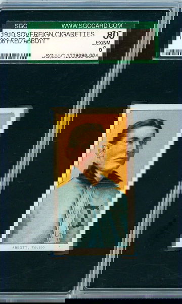 1909 - 1910 T206 Sovereign Fred Abbott SGC 6 P1319