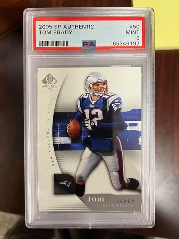 2005 SP Authentic Tom Brady PSA 9