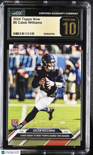 2024 Topps Now Caleb Williams #8 CGC 10