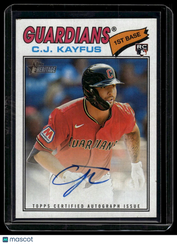 2026 Topps Heritage C.J. Kayfus #ROA-CJK Real One Autographs AU
