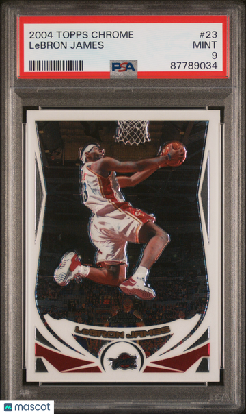 2004 Topps Chrome LeBron James #23 PSA 9