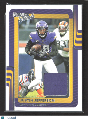 2025 Panini Donruss Threads Justin Jefferson #DTH-JJN Authentic Memorabilia
