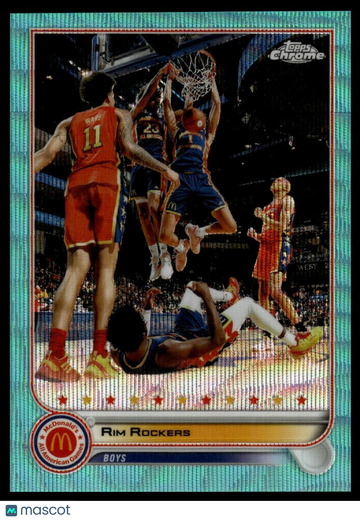 2022 Topps Chrome McDonald's All American Rim Rockers #17 Aqua Wave SN