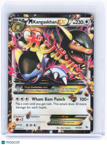 2014 Pokemon—M Kangaskhan EX #79 Flashfire—Ultra Rare Holo