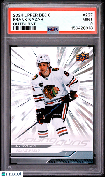 2024 Upper Deck Frank Nazar #227 Outburst PSA 9