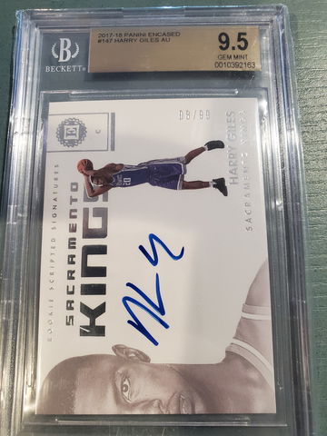 HARRY GILES 2017-18 ENCASED AUTO BGS 9.5/9