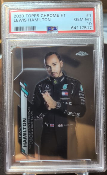 2020 Topps Chrome Formula 1 Racing F1 #1 Lewis Hamilton Gem Mint PSA 10