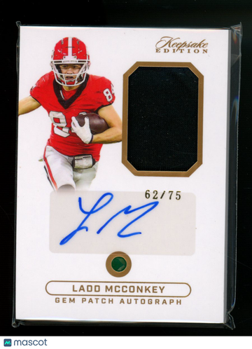 2024 Super Products Keepsake Edition Ladd McConkey #30 /75 Autograph Patch