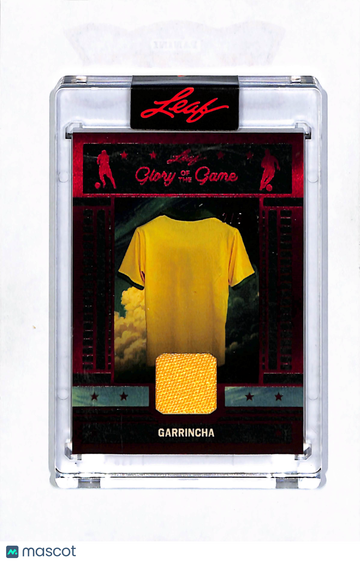 2026 Leaf Glory of the Game Garrincha #GG-21 Red Game-used Memorabilia