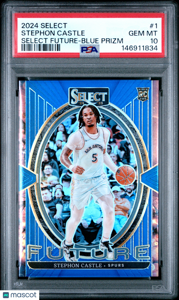 2024 Panini Select Select Future Stephon Castle #1 Blue Prizm PSA 10