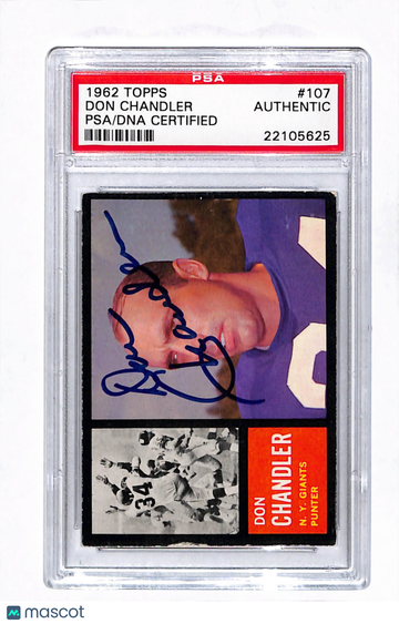 1962 Topps Don Chandler #107