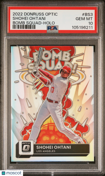 2022 Panini Donruss Optic Bomb Squad Shohei Ohtani #BS3 Holo PSA 10