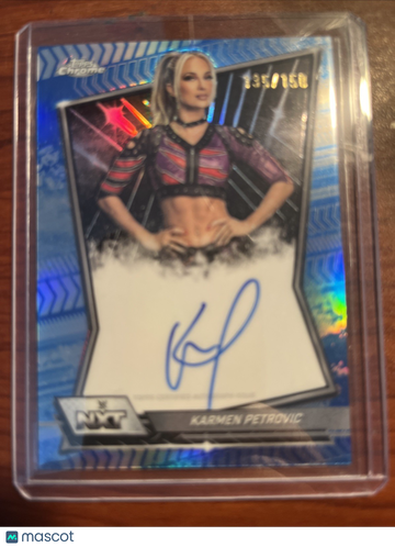 2026 Topps Chrome WWE Karmen Petrovic #NXT-KAR Blue RayWave Topps