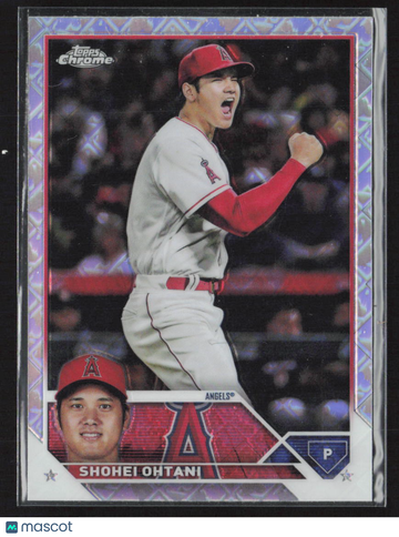 2023 Topps Chrome Logofractor Shohei Ohtani Trading Card #17 Los Angeles Angels MLB Baseball