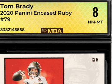 2020 Panini Encased Tom Brady #79 Ruby MBA 8
