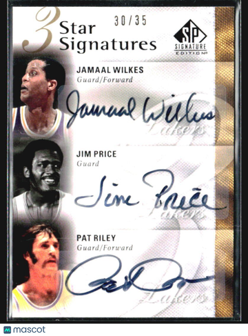2009 SP Jamaal Wilkes Pat Riley Jim Price Short Print Upper Deck